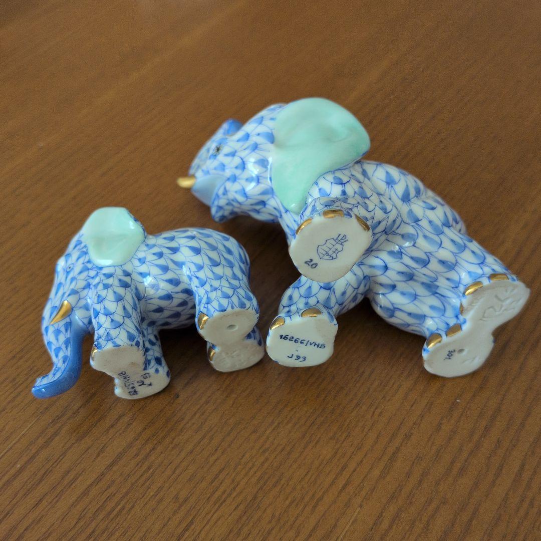 象の置物　2体セット