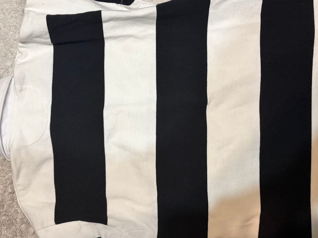 バーバリアン ストライプ ラガーシャツ 長袖 ポロシャツ