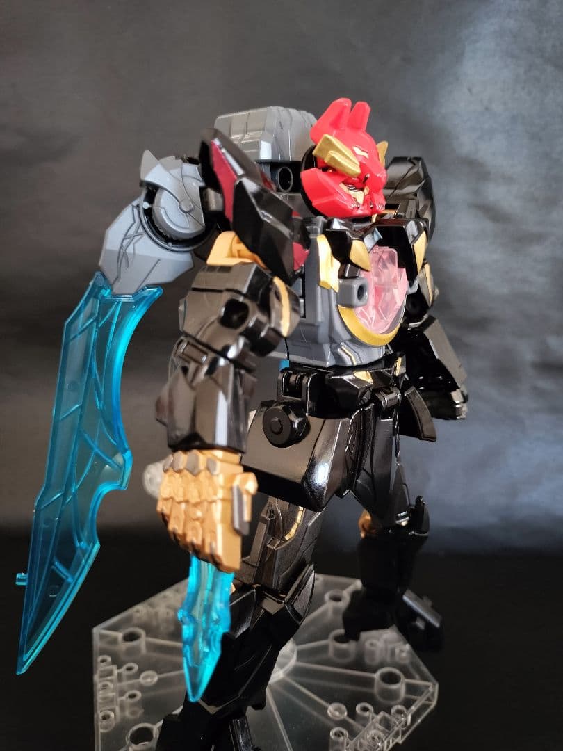 テガソード　ミニプラ　全塗装　オリジナルカラーレオンバスター　ティラノハンマー