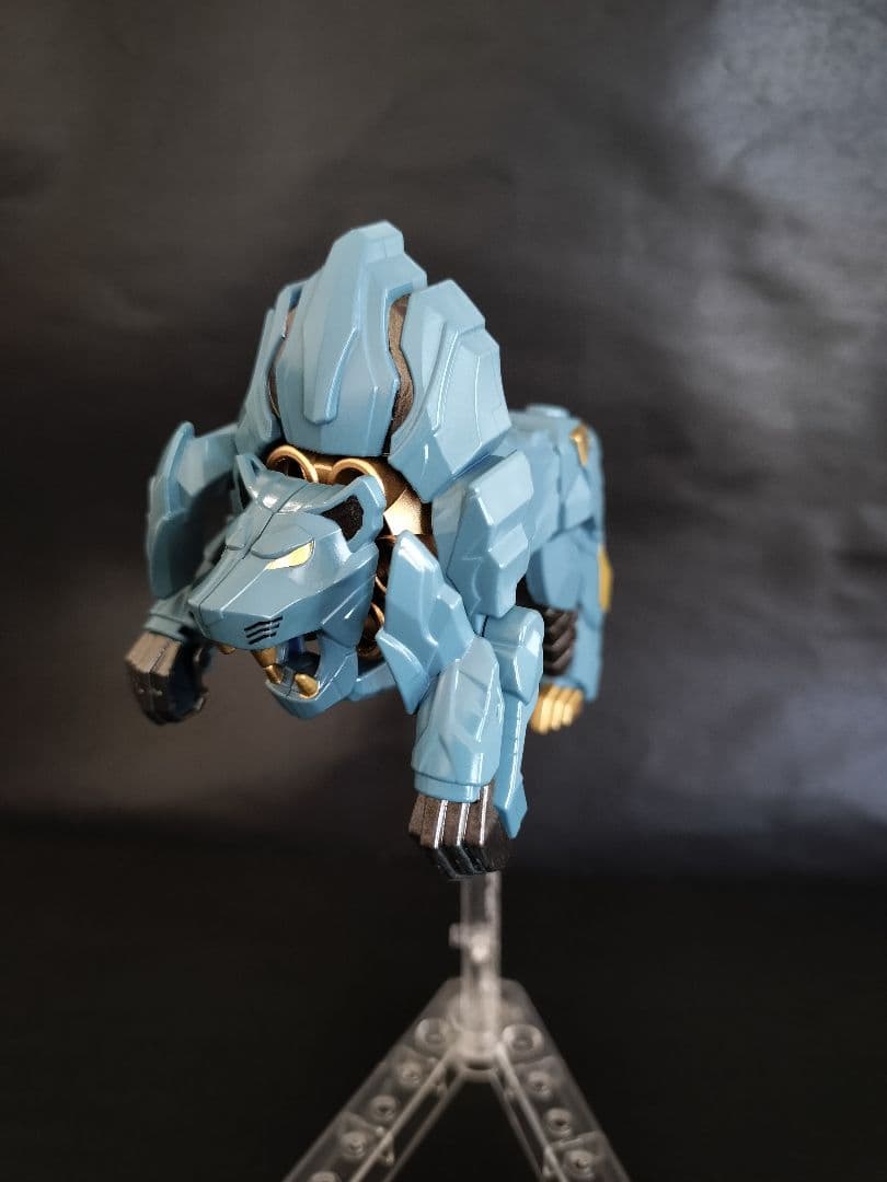 テガソード　ミニプラ　全塗装　オリジナルカラーレオンバスター　ティラノハンマー