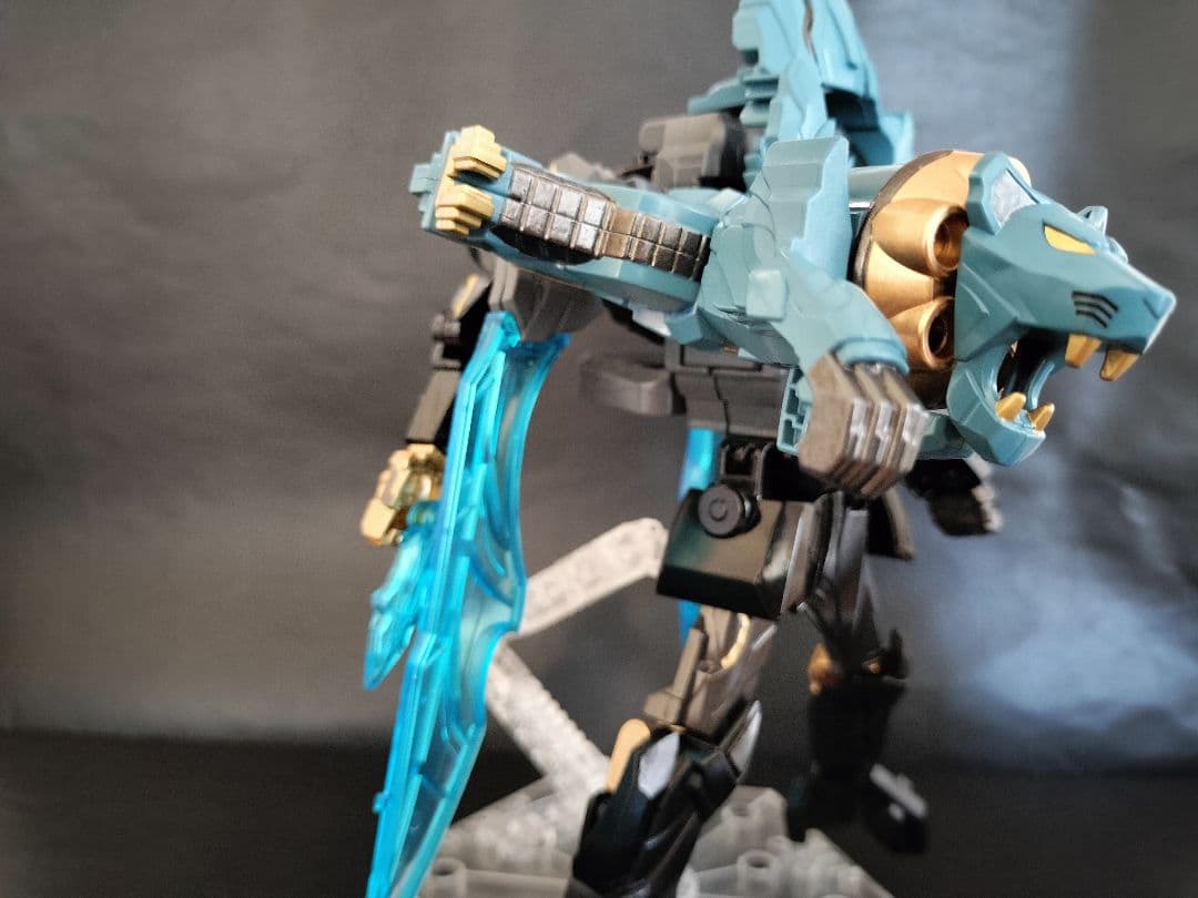 テガソード　ミニプラ　全塗装　オリジナルカラーレオンバスター　ティラノハンマー