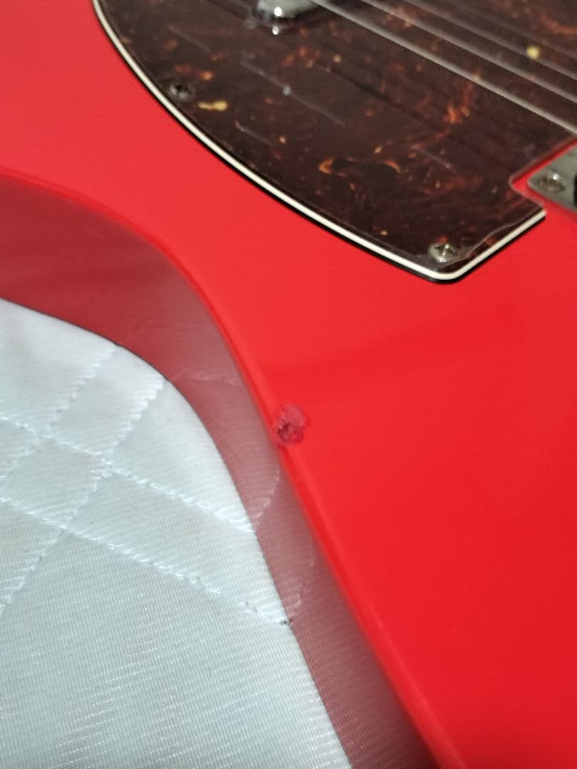 Squier スクワイア テレキャスター 赤 fenderケース付 初心者最適