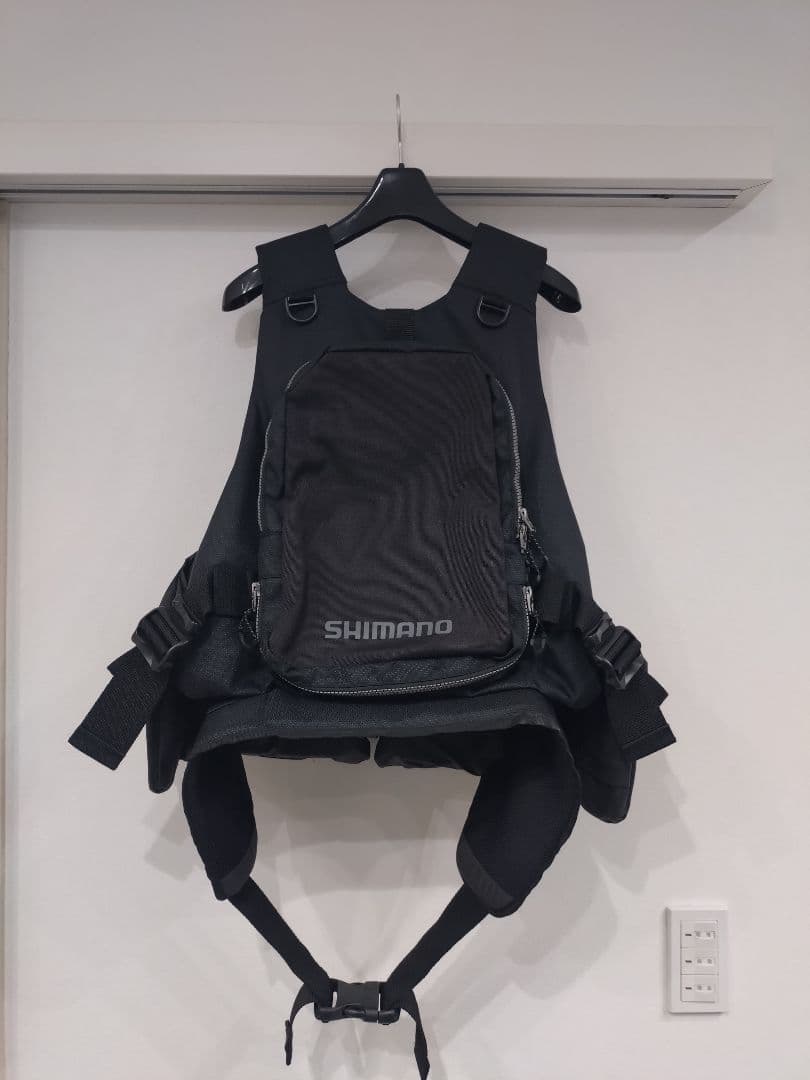 SHIMANO フィッシングベスト VF-025U　ブラック