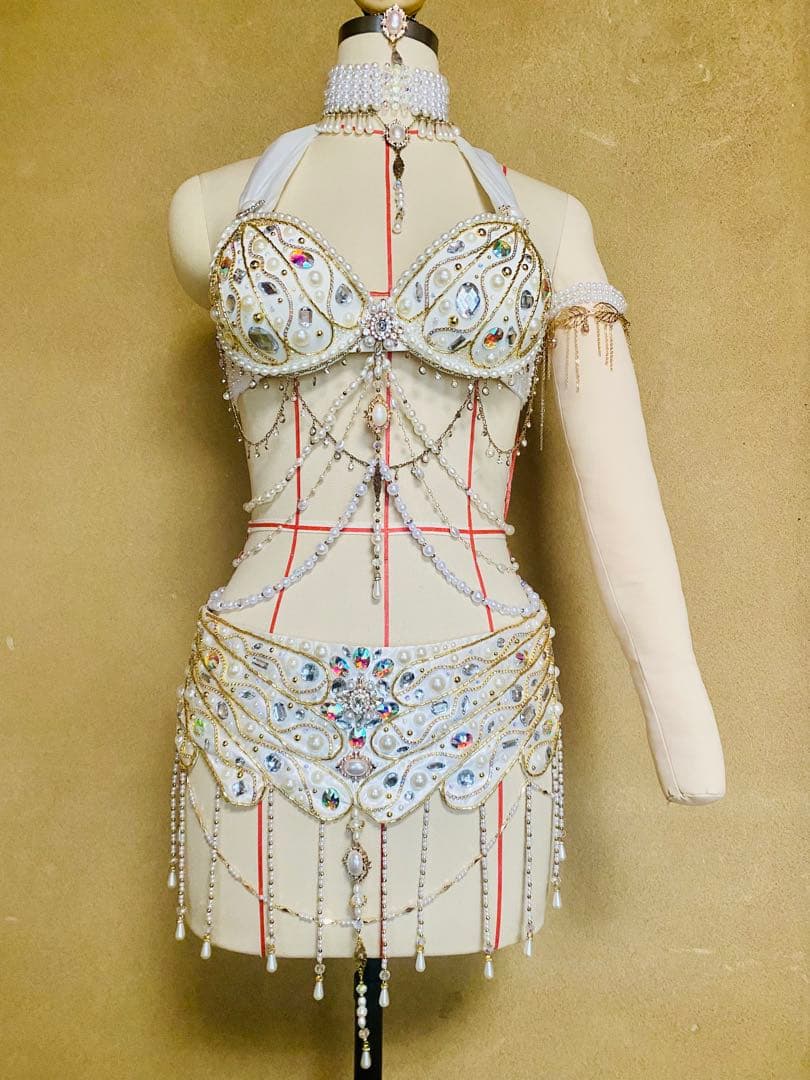 【ベリーダンス衣装セットアップ】ブラベルト&アクセサリー