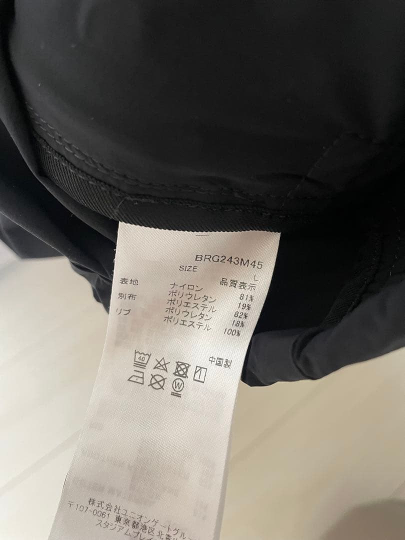 BRIEFING ゴルフ　WIND フーディ　ブラック　Lサイズ