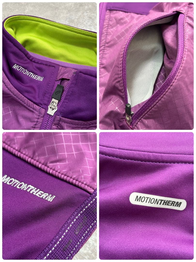 セットアップ ASICS ジャケット パンツ 裏起毛 上下 モーションサーモ L