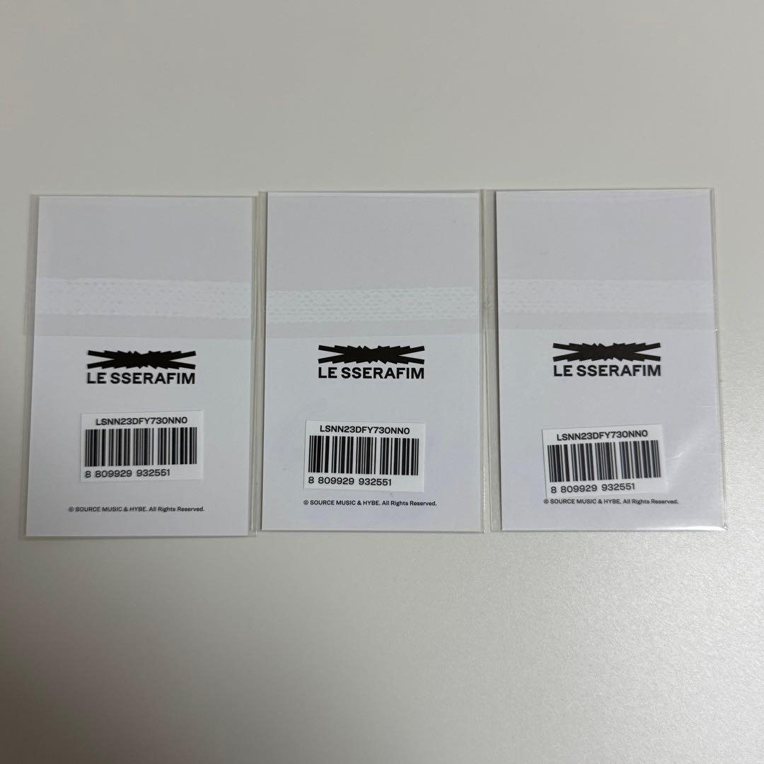 LE SSERAFIM ルセラ POPUP 購入特典 トレカ ウンチェ