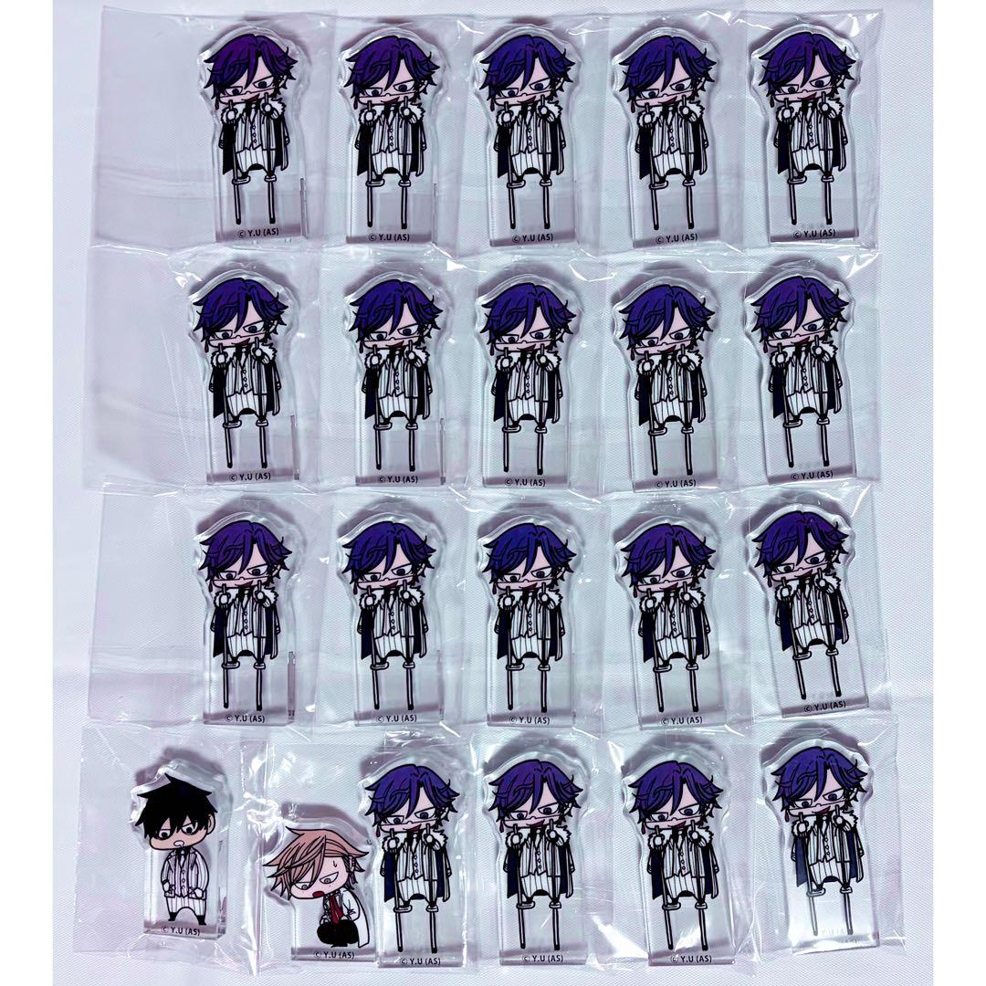 桃源暗鬼 チビキャラブロック アクリルブロック 桃華月詠 桃角桜介 花魁坂京夜