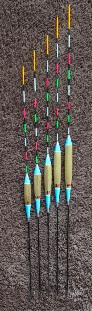 ヘラ浮き 浅だな用 ＰＣトップ５本(４.０～６.０番)セット 新品未使用