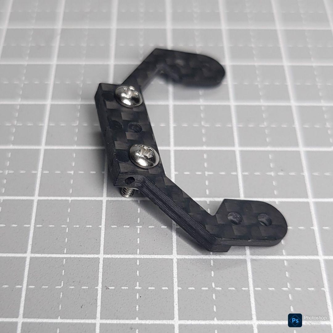 残り1個 CH-Fix2【CNC加工】フロント提灯用ヒンジ カーボンパーツセット