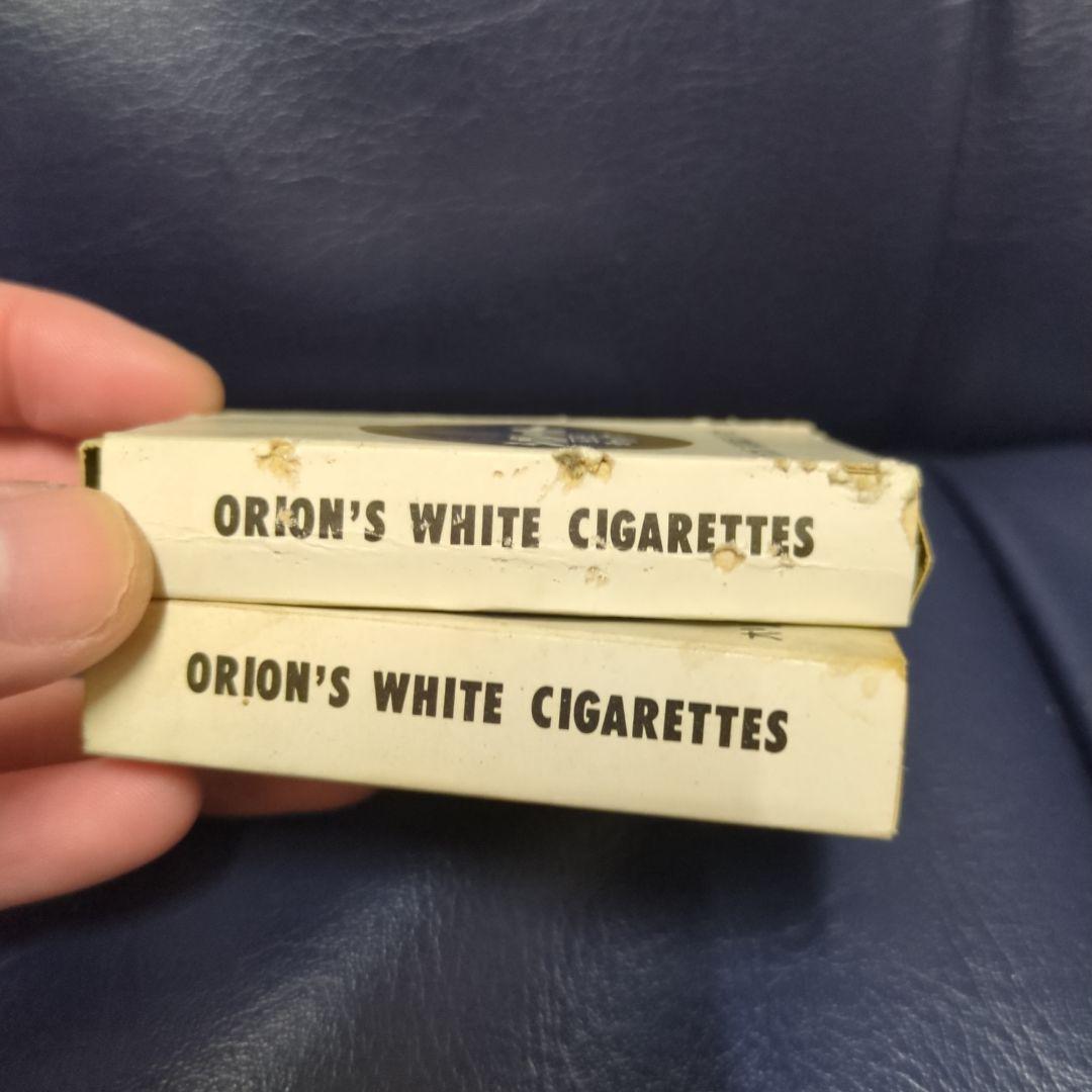 レトロ オリオン シガレット ホワイト 空き箱