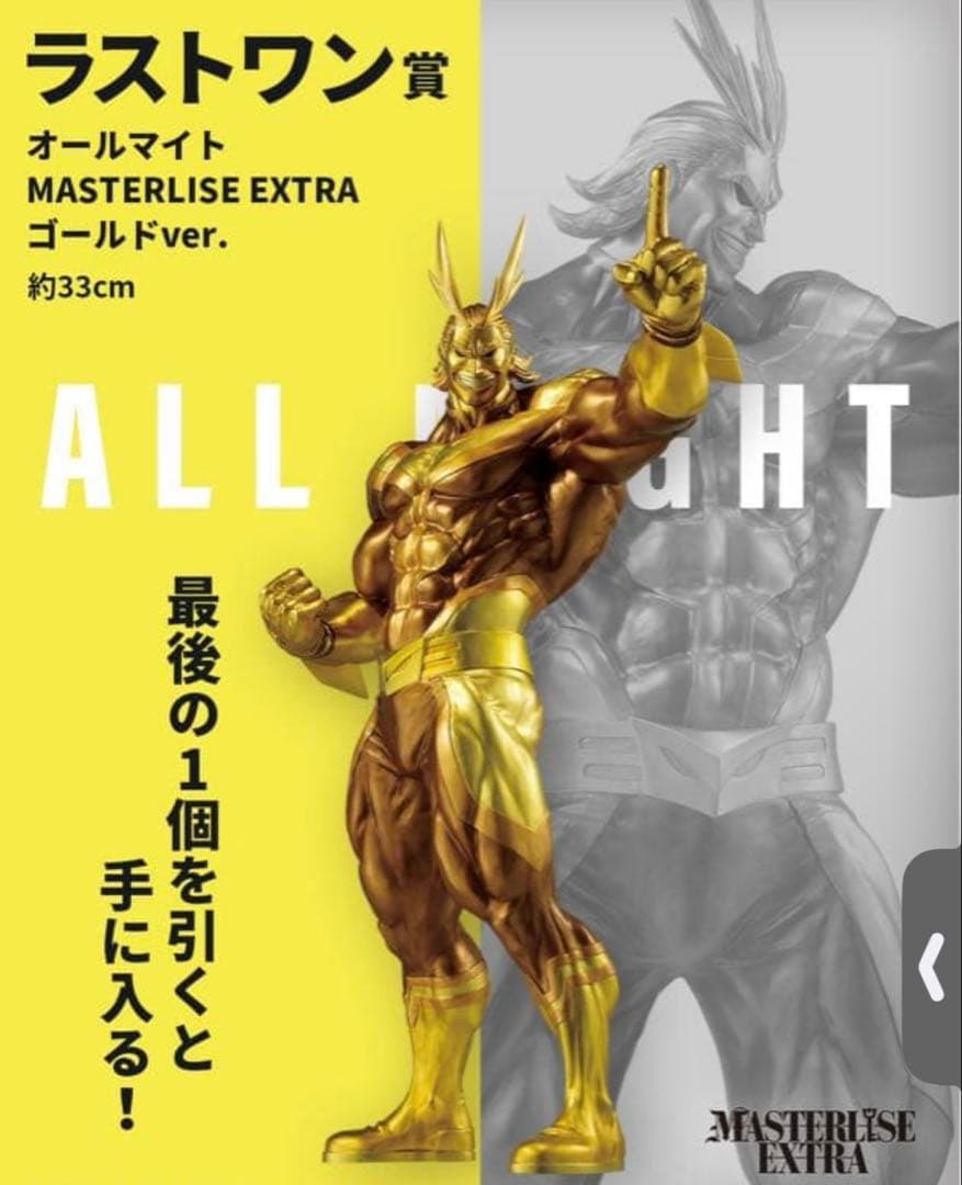 【️新品未開封品】ヒロアカオールマイト ラストワン EXTRA ゴールドVer.