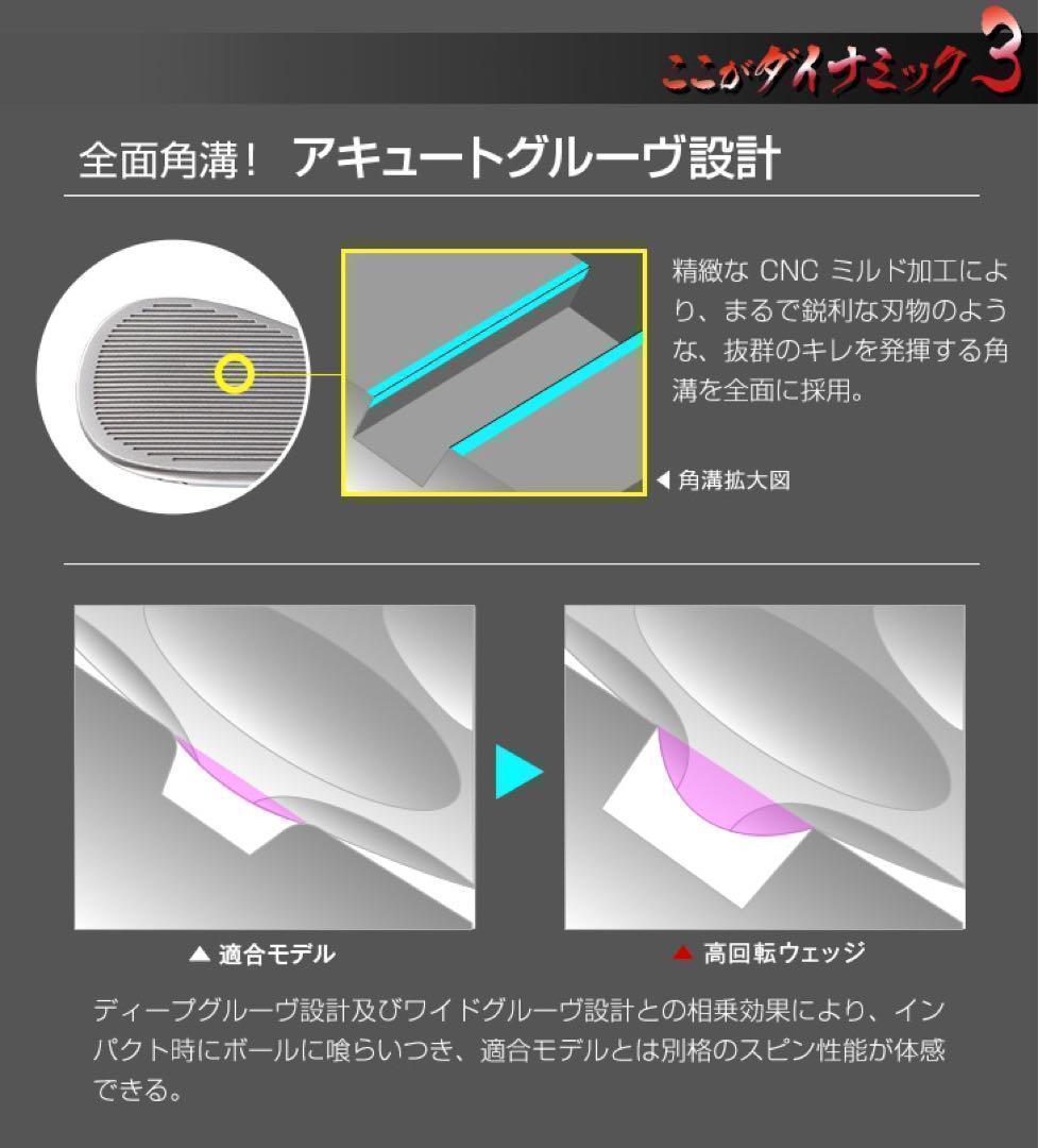 【3本セット】強烈！世界最強スピンで止まって戻って寄せワン連発の激スピンウェッジ
