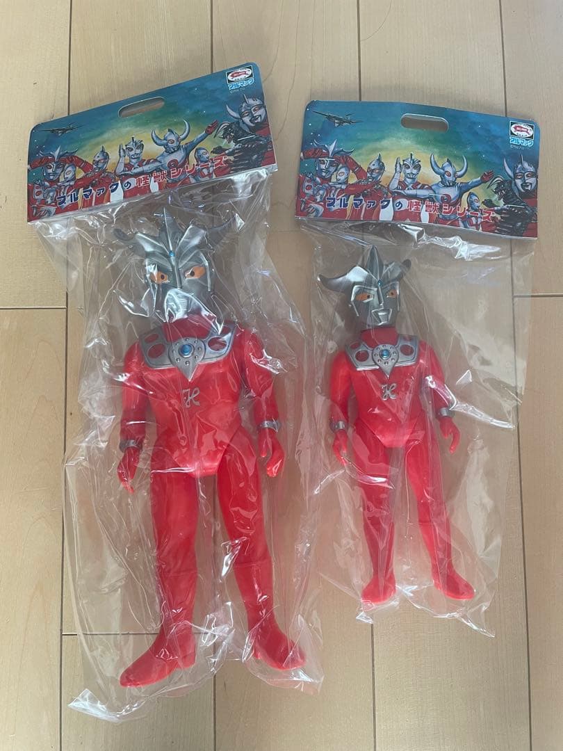 ブルマァク ウルトラマンレオ Sサイズ、大サイズ 2体セット ソフビ
