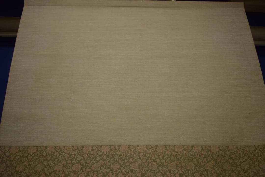 真作/祥二郎/秋草之図/扇面/桐共箱太巻箱付/布袋屋掛軸HI-775