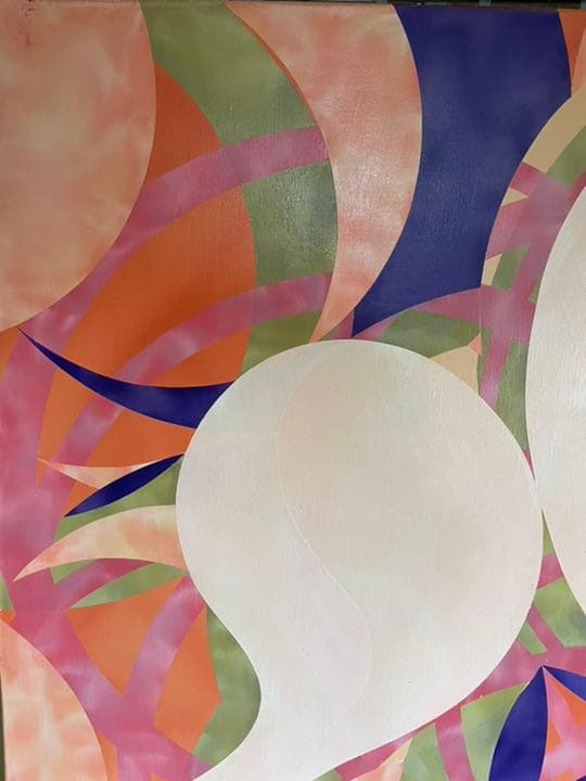 油絵　現代アート　愛　Ⅳ  作者　あんどうまさひろ　油彩画