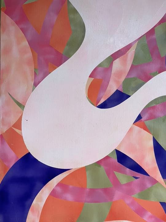 油絵　現代アート　愛　Ⅳ  作者　あんどうまさひろ　油彩画