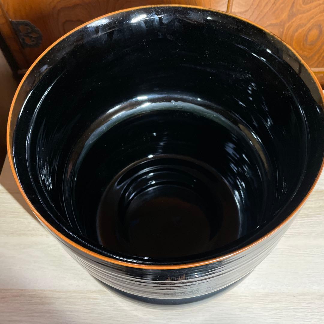 個展出品大作　青木龍山　天目曙光大花器　箱なし