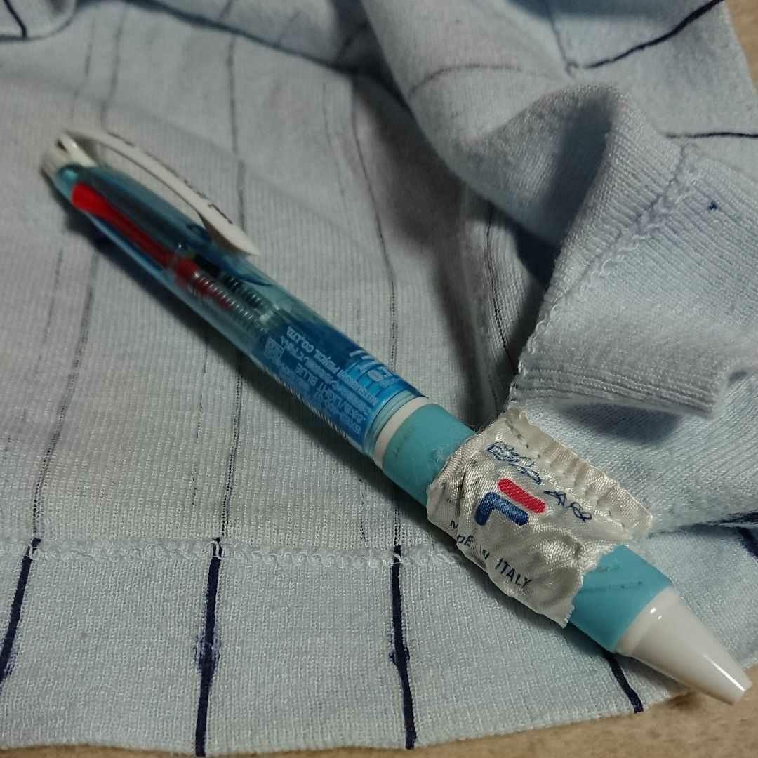 3【80s used】フィラ ボルグ テニス ポロシャツ 薄水色〈usa42〉