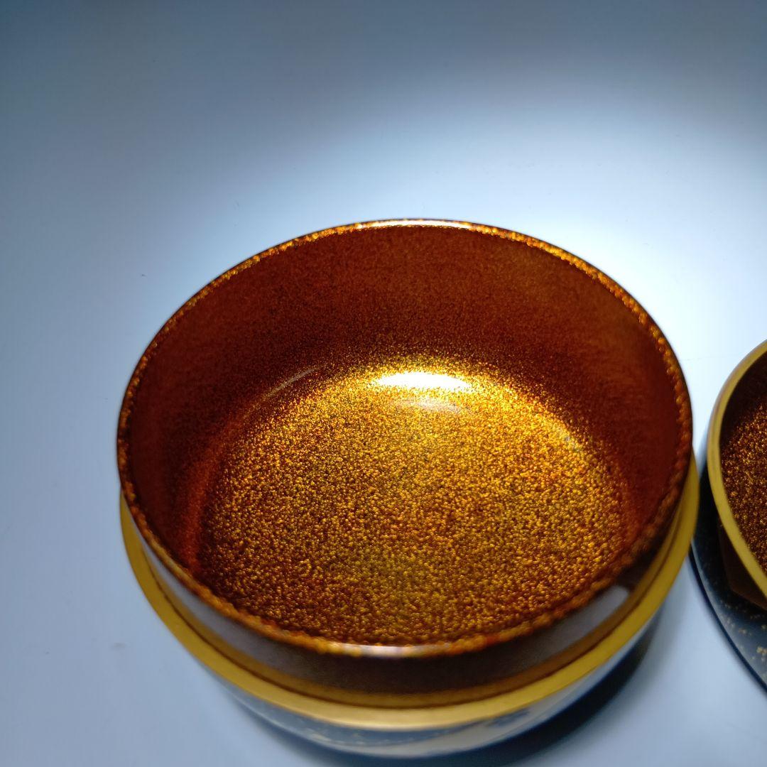 値下げ茶道具　清瀬一光作　色絵蒔絵平棗　 共箱　美品