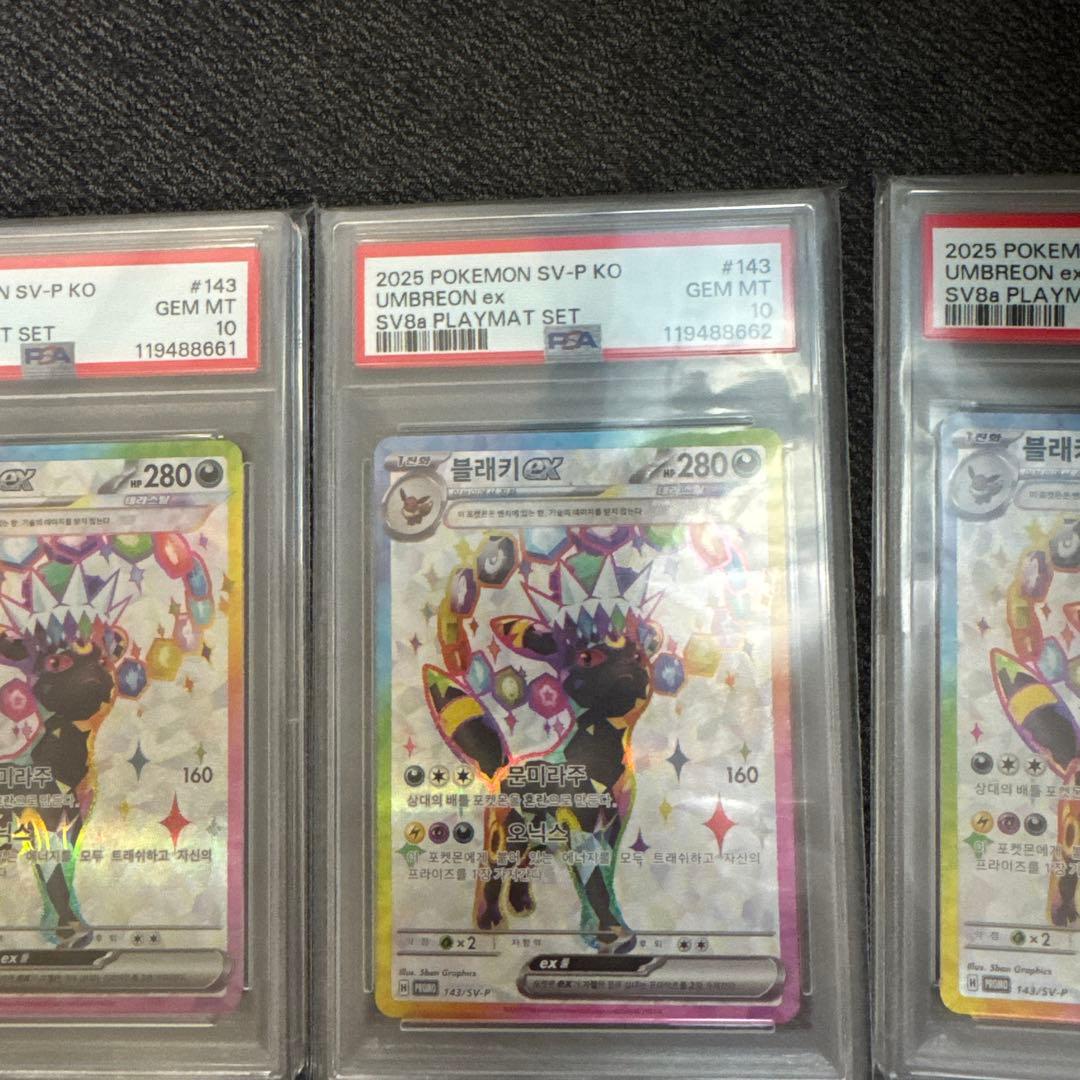 PSA10 ブラッキーex 韓国　テラスタルフェスex 5枚