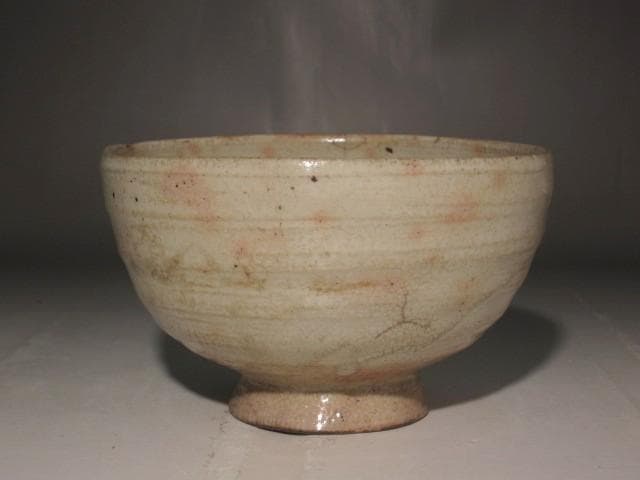 古萩茶碗　八重霞　裏千家十三代　円能斎花押の逸品 r402