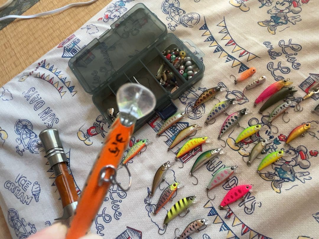 渓流ルアーセット　アブガルシアズームサファリ464Lグリップ改ベイトカスタム