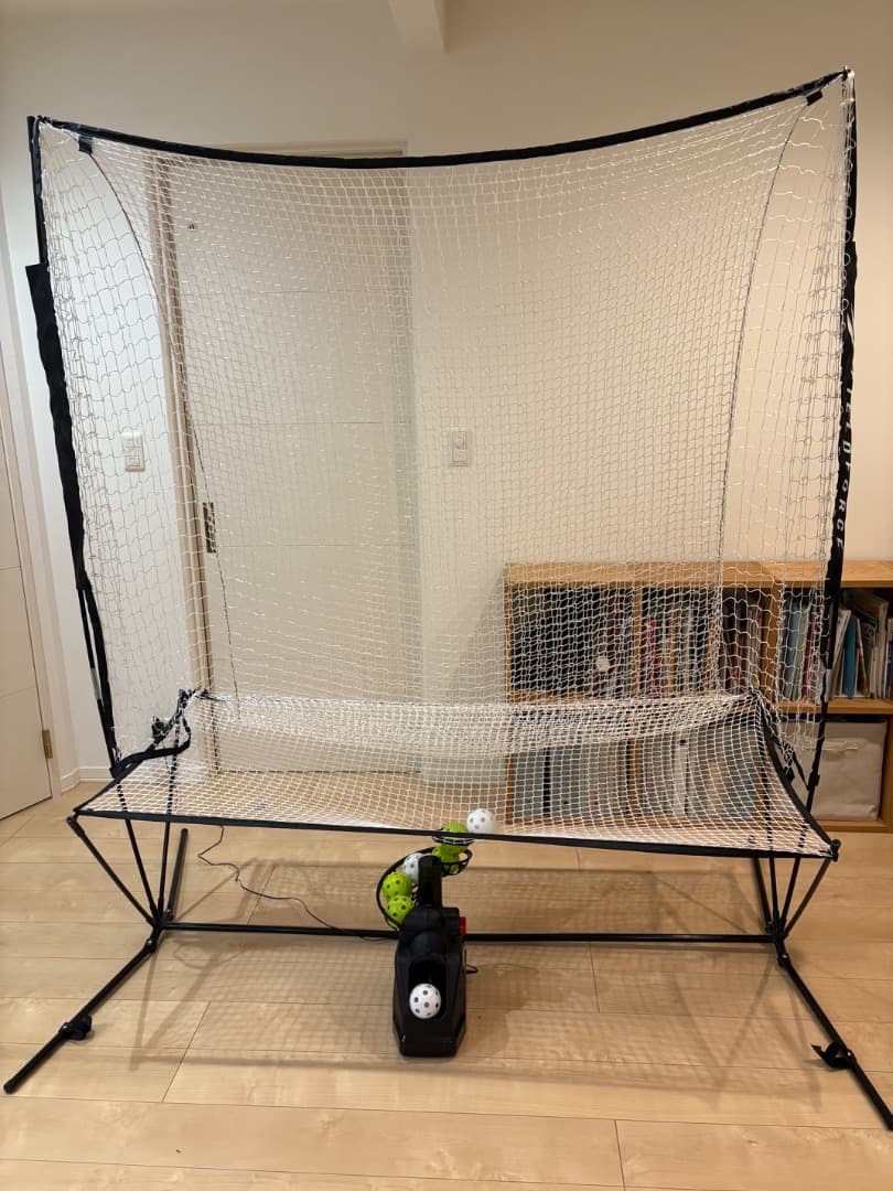 トスマシーン（アダプター付き）　野球ネット　練習ボール付き