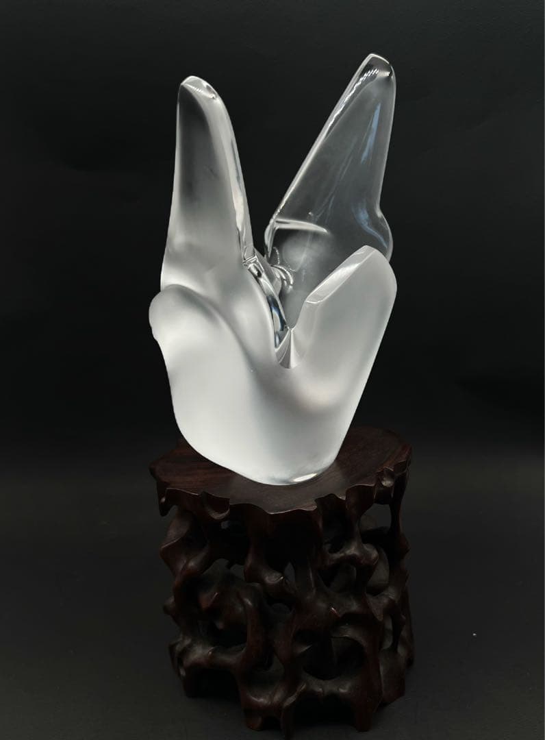 ラリック シルヴィー LALIQUE SYLVIE Flower Vase鳥花瓶