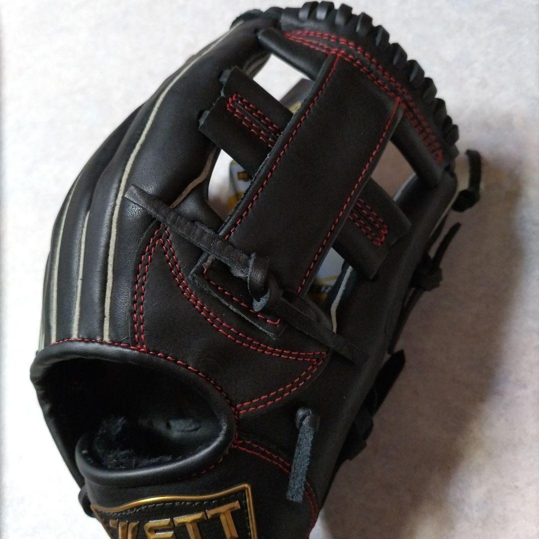 サイズS【2023年製】少年用　軟式用グローブ　ゼット　ブラック　柔らか
