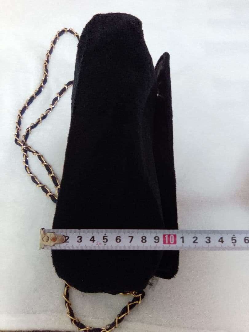 CHANEL ノベルティ 黒 ショルダーバッグ ホワイトロゴ付き