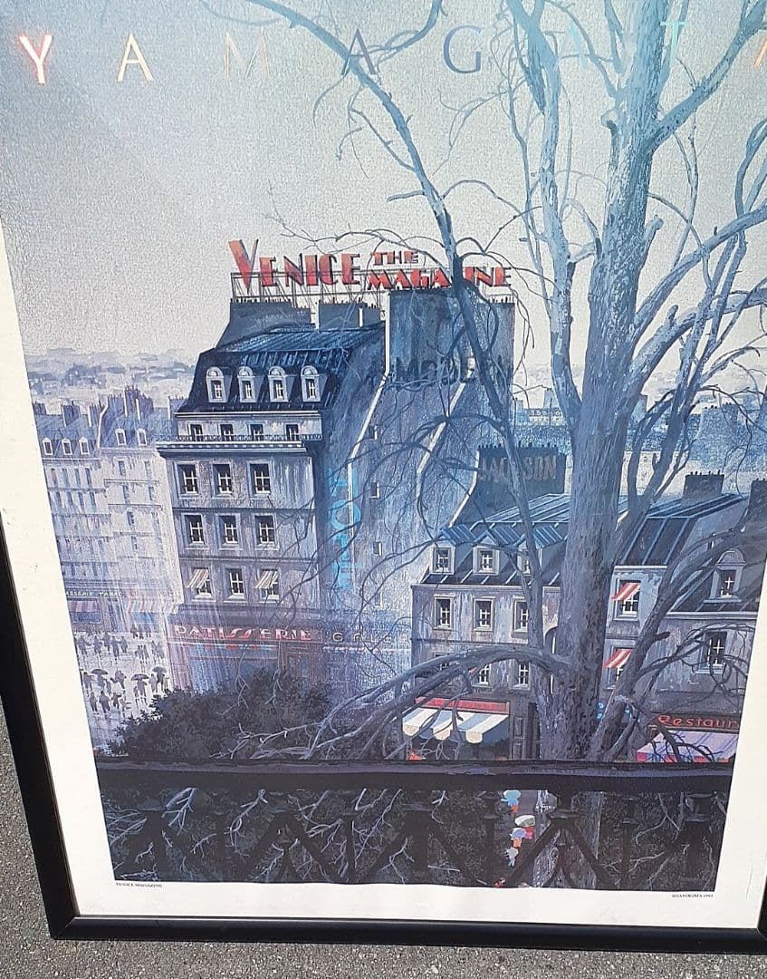 激安。デカい特大！額入り！ヒロ・ヤマガタ VENICE MAGAZINE