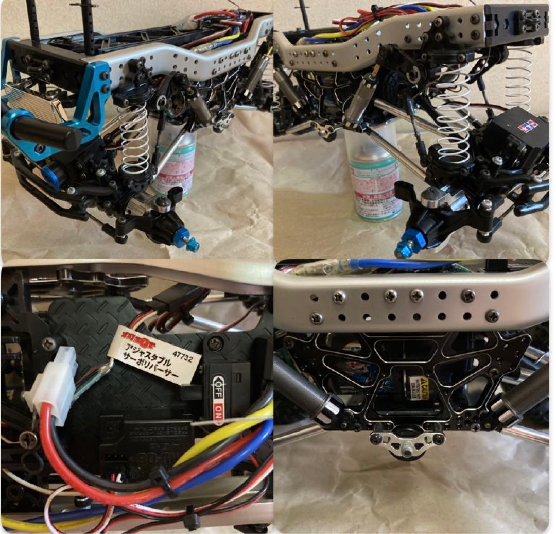 【完成品】タミヤ電動RC CR-01シャーシ　ベンツG320ボディセット