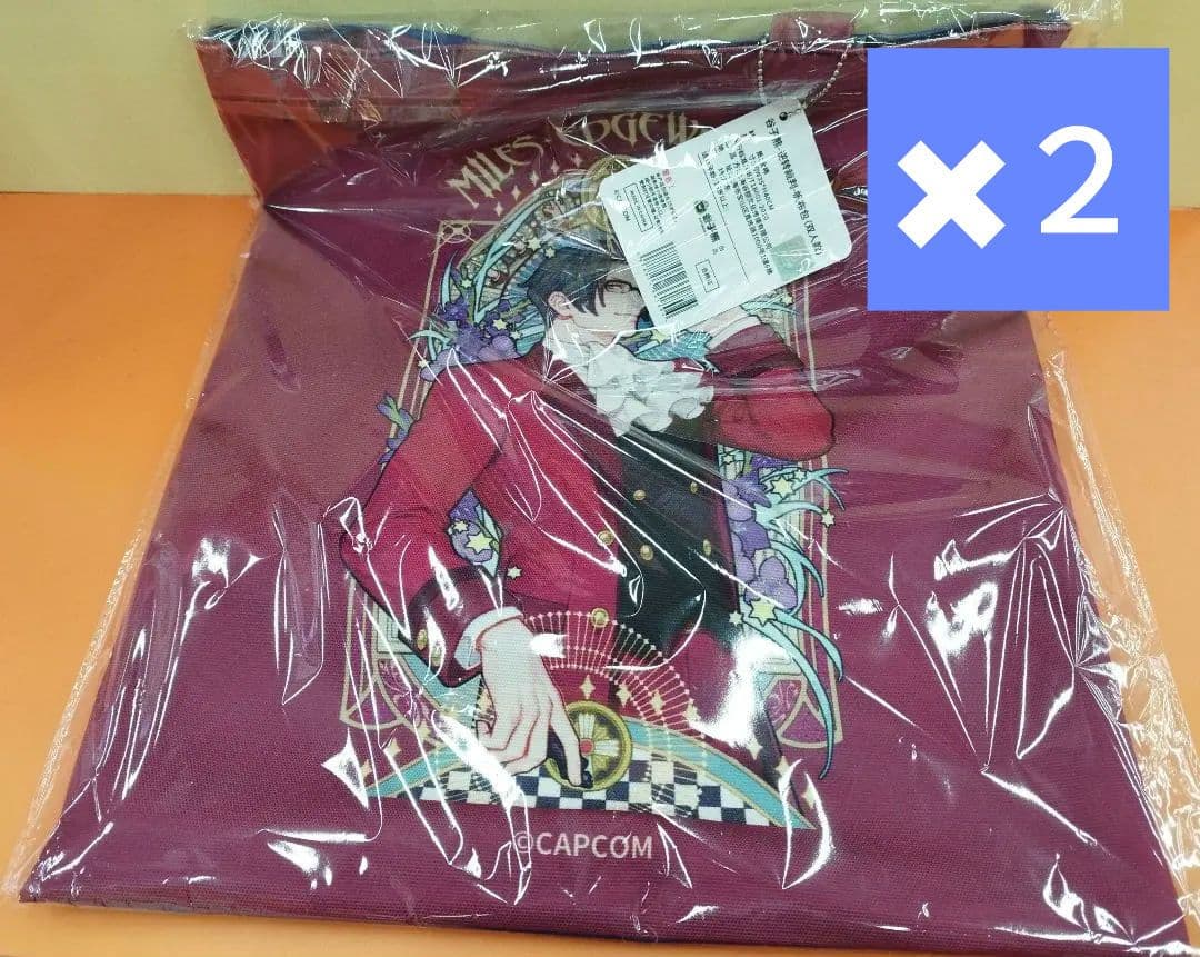 ポップアップ（布カバン、２点）逆転裁判　花卉　　中国限定　御剣怜侍　成歩堂龍一