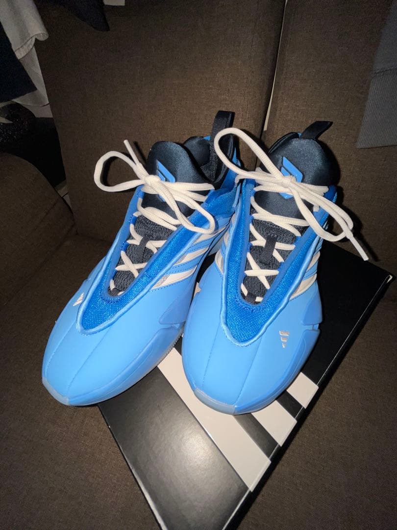アディダス バスケットボールシューズ 青