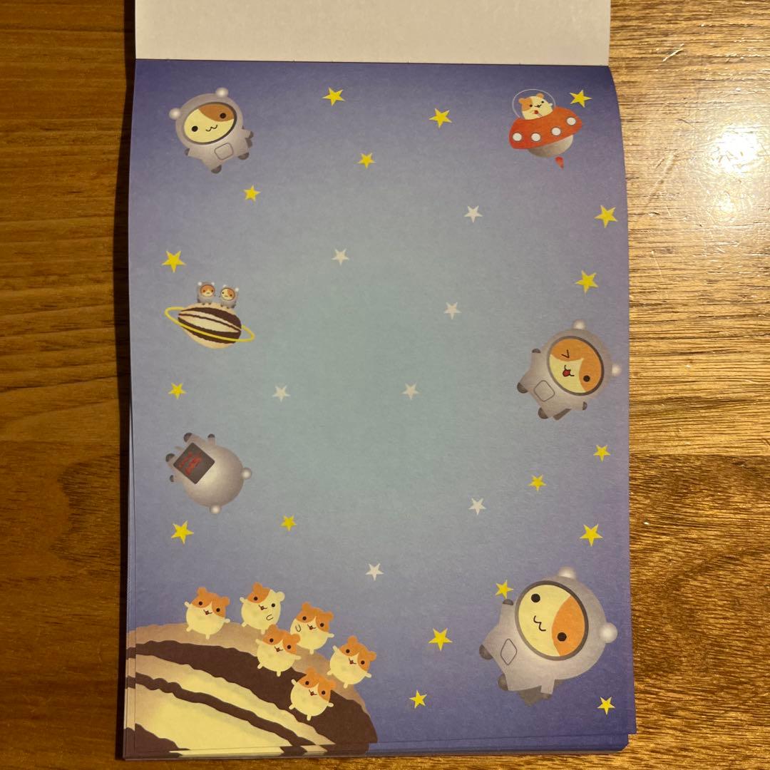 平成レトロ　メモ帳　サンエックス　スペースハムスター