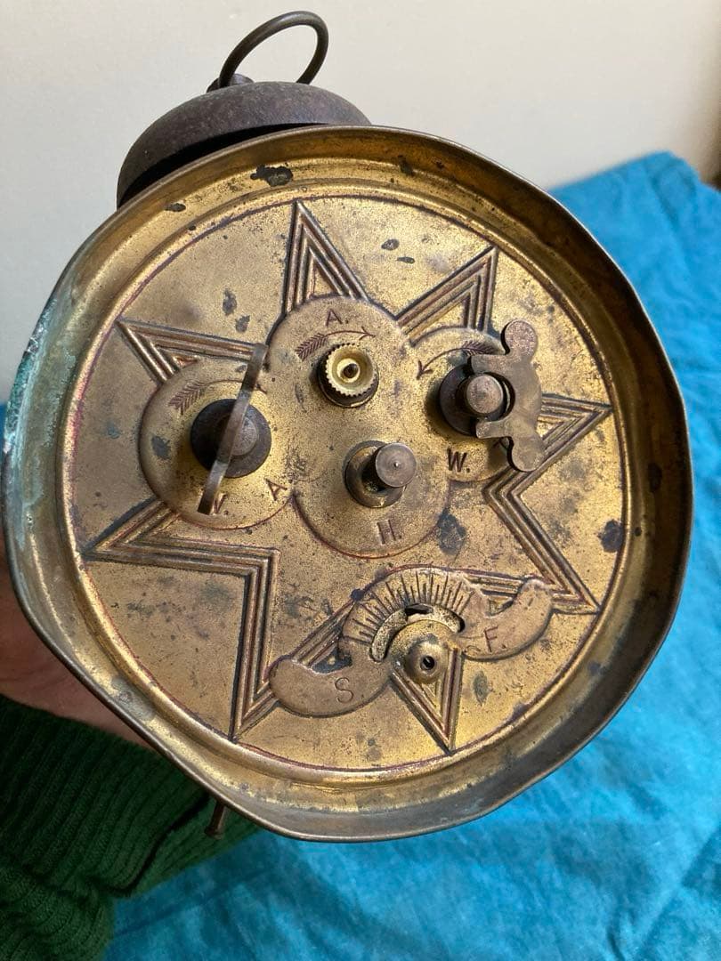 アンティーク　へそ目型目覚まし時計　置時計　ユンハンス/JUNGHANS ドイツ