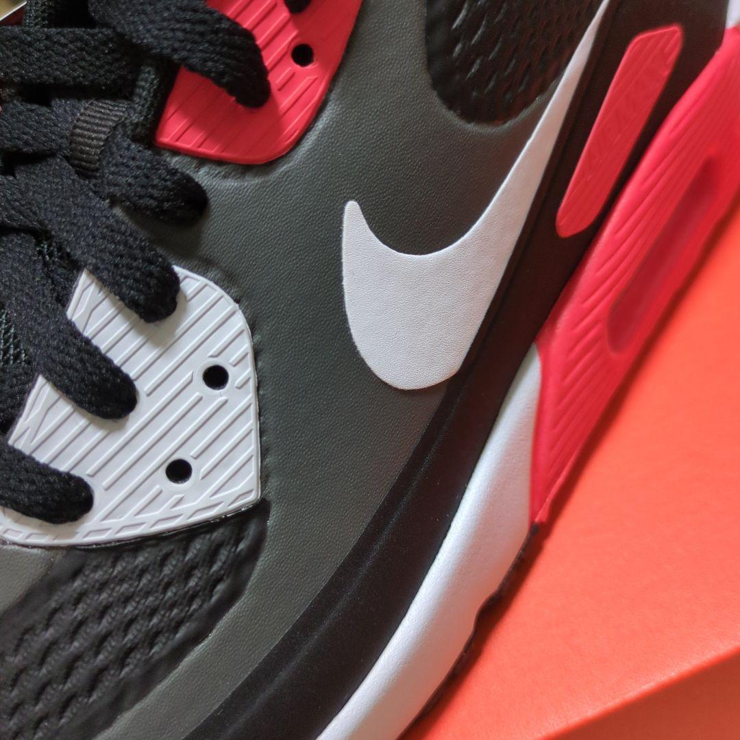 ナイキゴルフ　エアマックス 90G　ゴルフシューズ ブラック/レッド