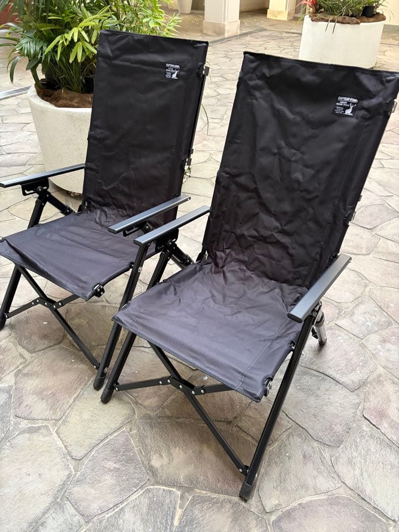 キャプテンスタッグ　ウルトラハイバックチェア　 2脚セット