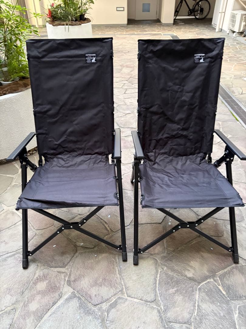 キャプテンスタッグ　ウルトラハイバックチェア　 2脚セット