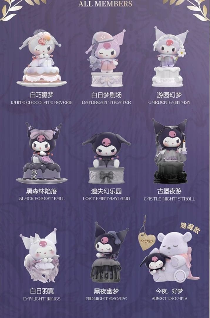 MINISO海外限定正規品　クロミ　お昼の月シリーズ　アソートボックス　サンリオ