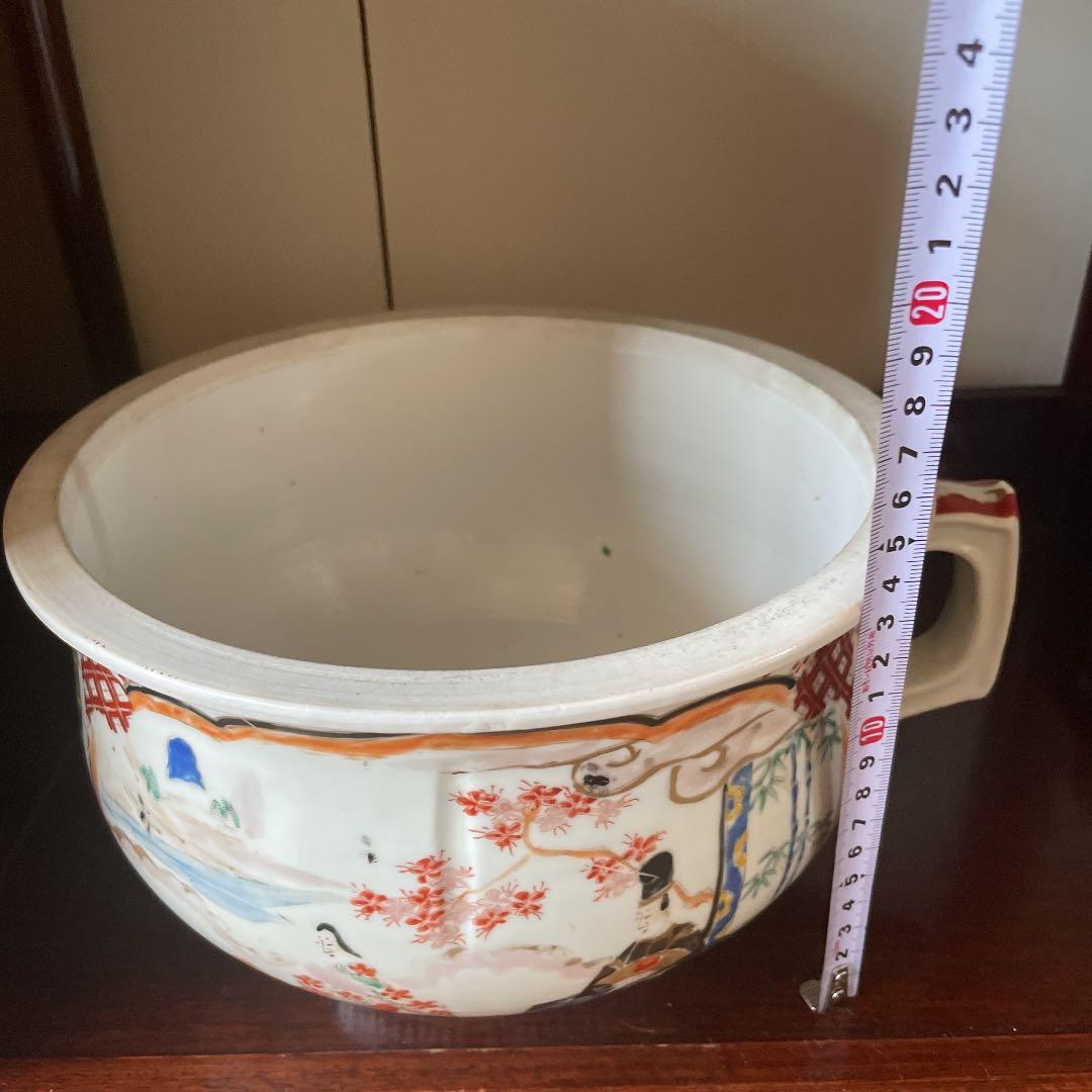 古伊万里 明治時代 肥碟山信甫造 希少日本骨董