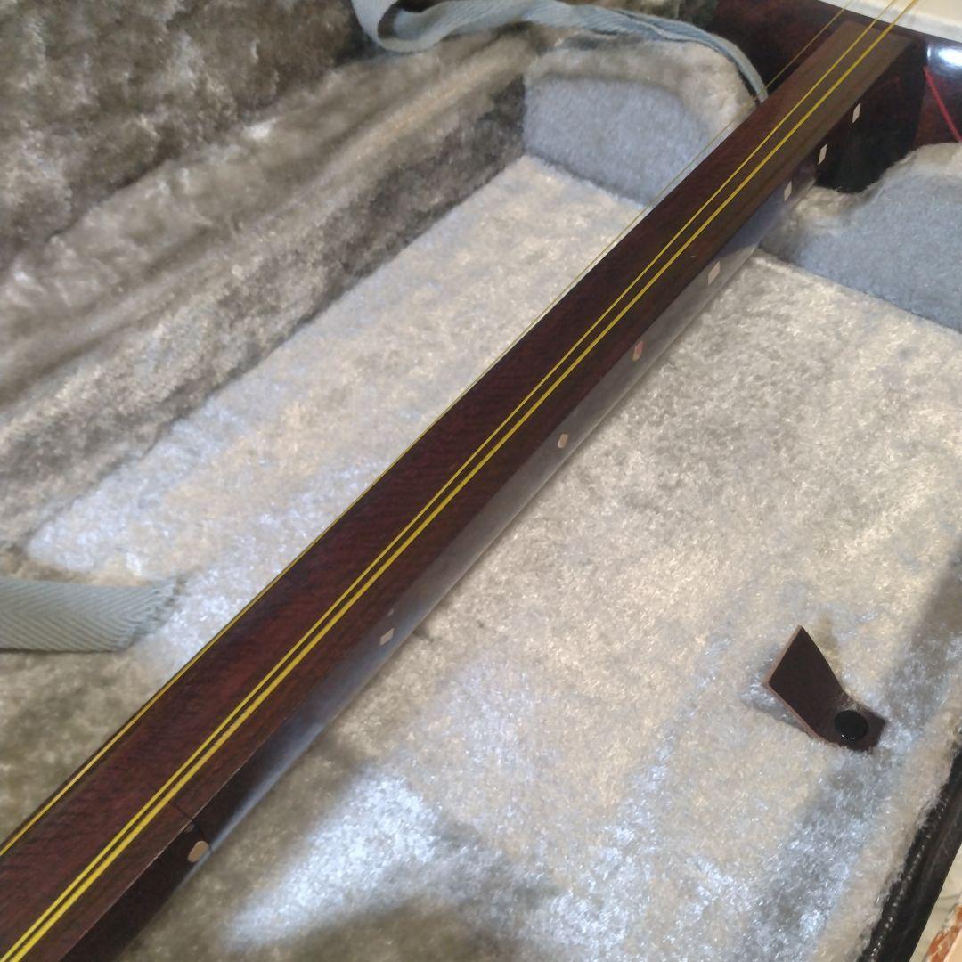 希少ブランド ✨ 美鈴屋 三味線　太棹　紫檀　丸打胴　ハードケース付き