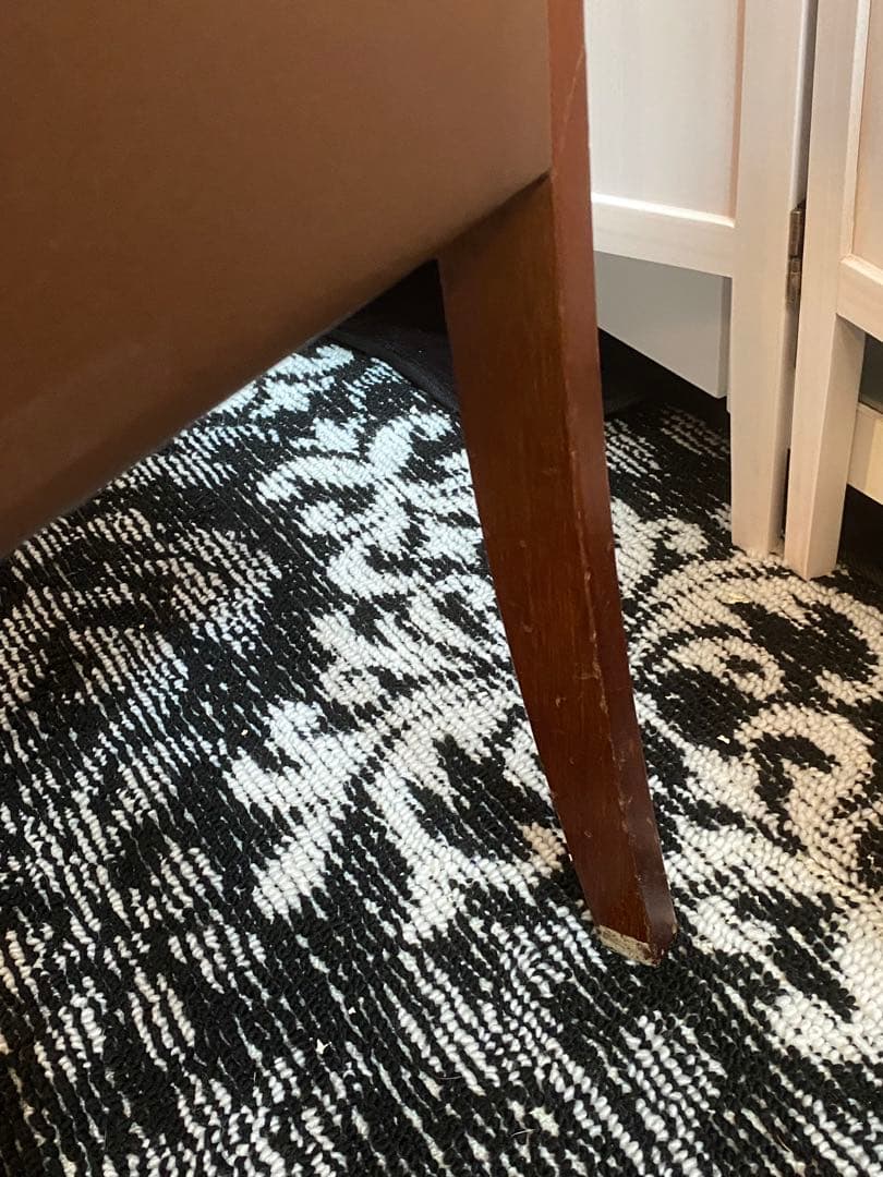 美品♦️ハイバック 猫脚 高級チェア♦️鋲留 英国風 ヴィンテージ♦️ブラウン♦️送料込