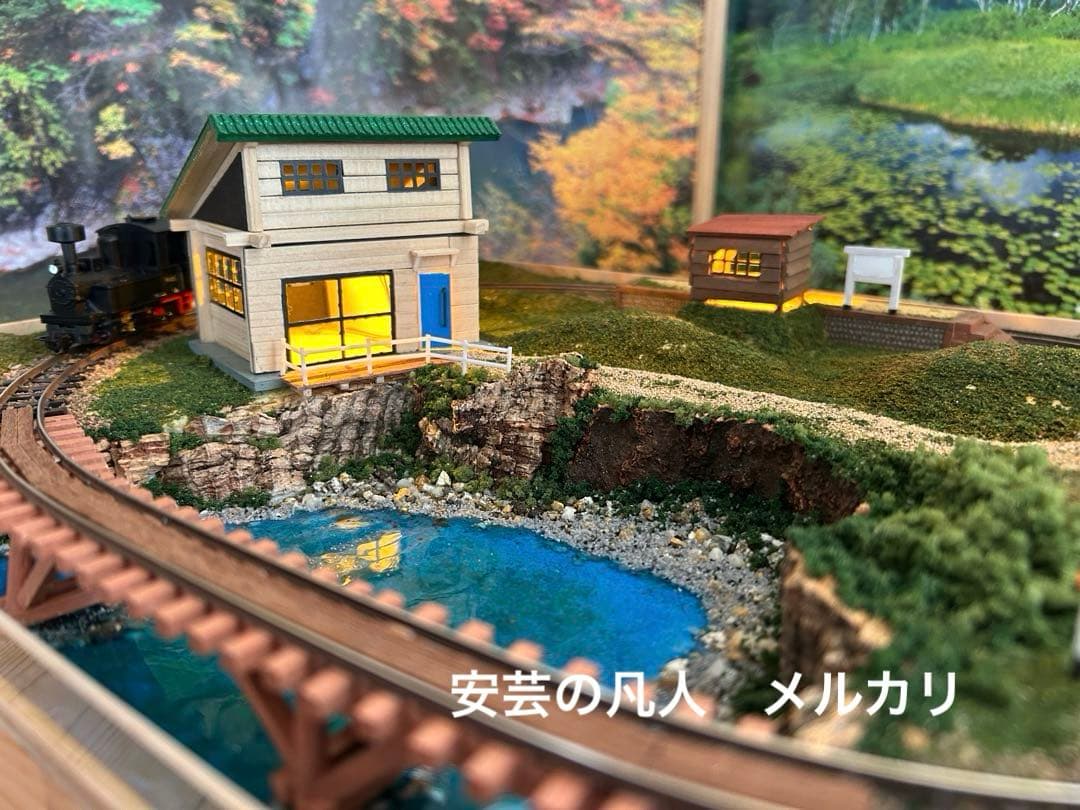 AYAHOナローレイアウト7 湖畔の風景アクリルケース付き