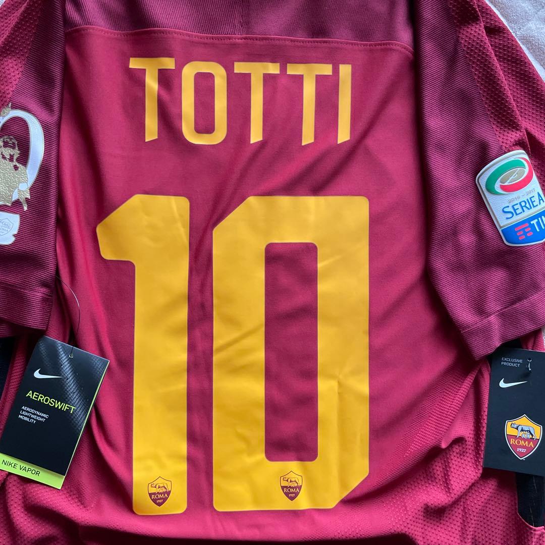 ウ*ズ様 デッドストック ローマ トッティ#10 現役ラストマッチパッチ付き