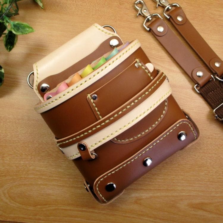 【トリマー向き】 キャメル＆カラフル　６丁　 シザーケース　TSC-18/CCC