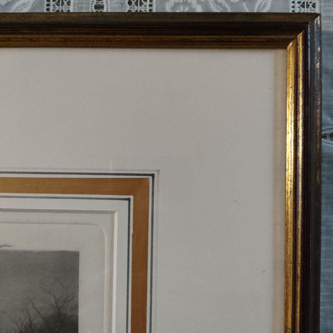 e Wright 銅版画『冬　吹き溜まりから抜け出せ』