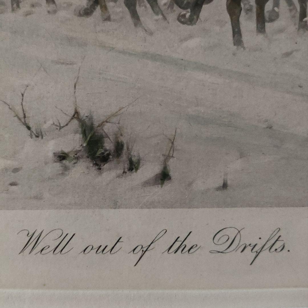 e Wright 銅版画『冬　吹き溜まりから抜け出せ』