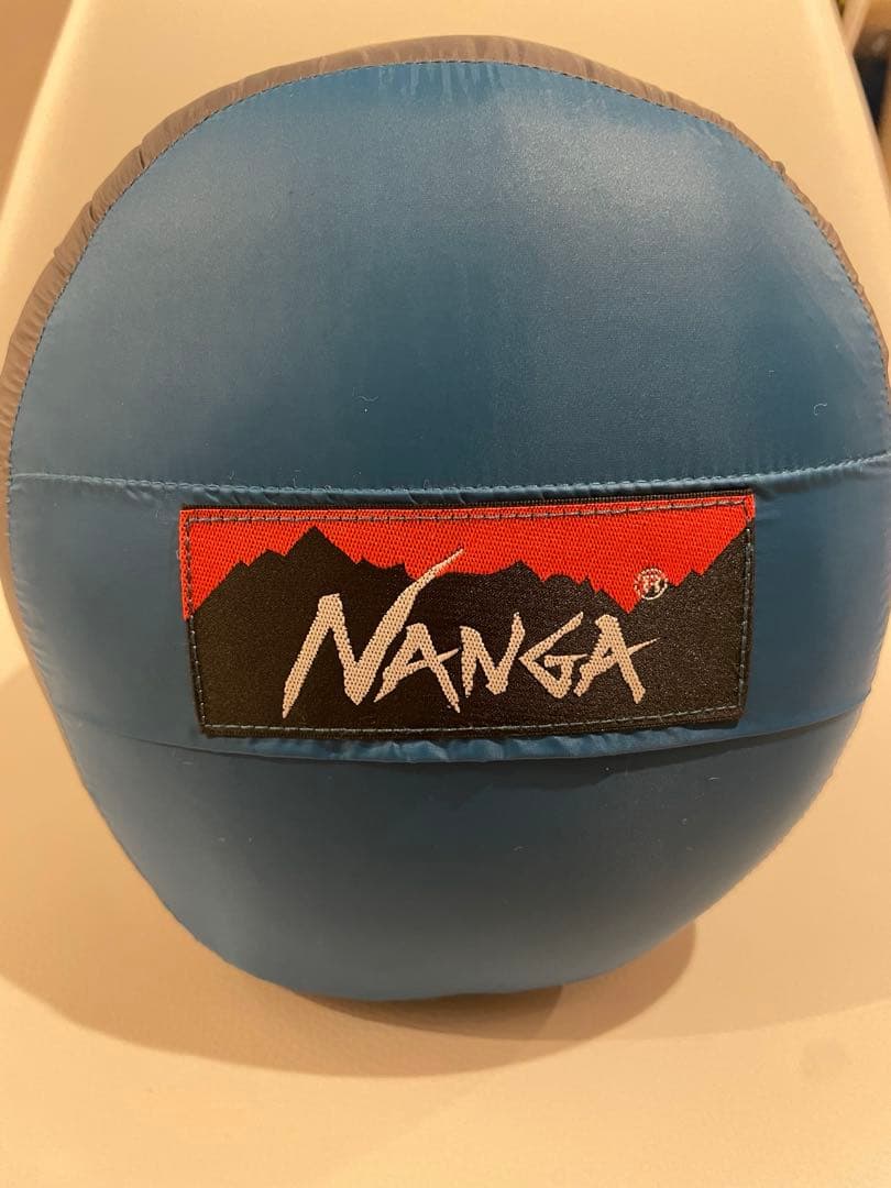 NANGA フード付き寝袋 青